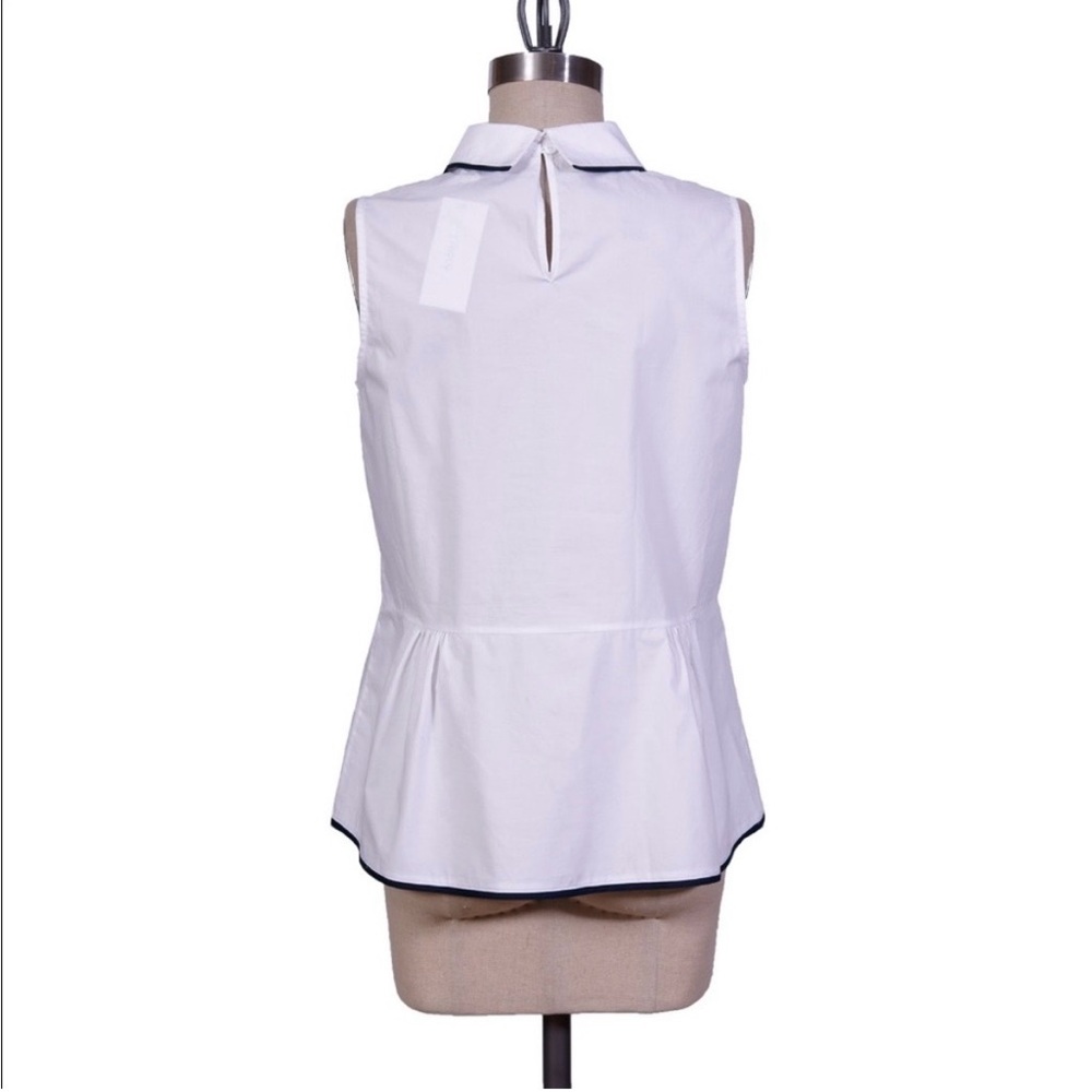 ANTHROPOLOGIE: Blk/Wht Pipe-lined Blouse - Picture 4 of 4